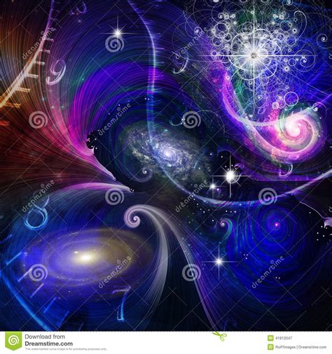 Space Time And Quantum Physics Stock Illustration Image