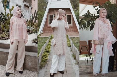 Kalau masih bingung mau model apa, simak referensi outfit brokat navy untuk kondangan berikut ini. Anti Ribet, Ini 7 Inspirasi Outfit Kondangan Hijab dengan Celana - Semua Halaman - CewekBanget