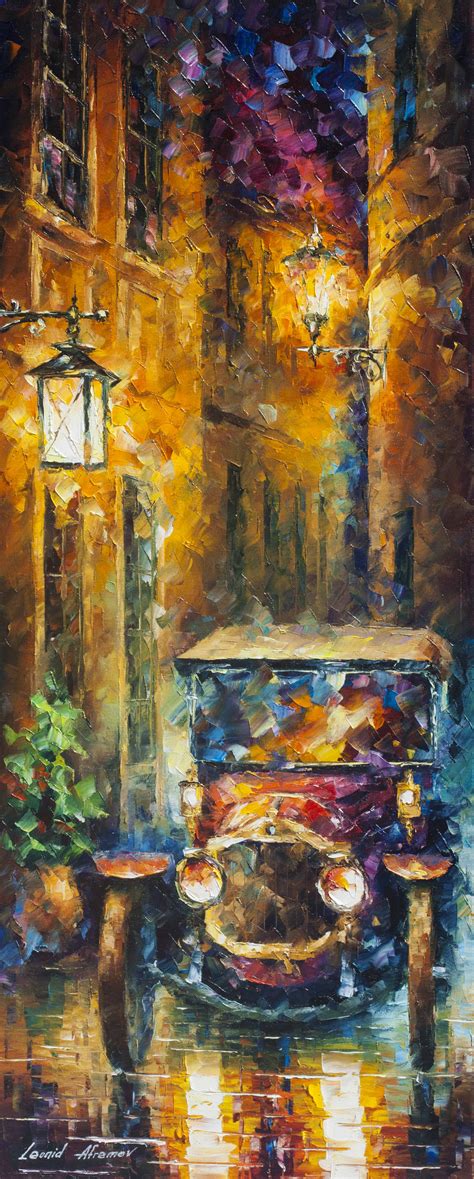 Vintage Car Collection piece 15 - Palette Knife Oil ...