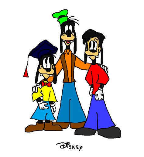 Goofy And His Nephew Gilbert Gilly And His Son Max Goof A Goofy