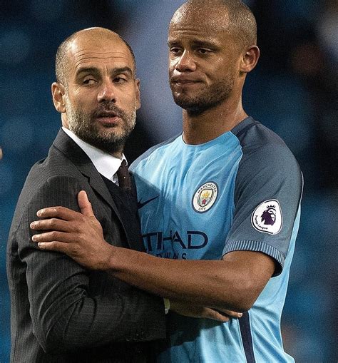 man city legend vincent kompany urges former club to tie pep guardiola down to a new contract