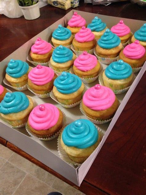 gender reveal cupcakes gender reveal cupcakes gender reveal dessert desserts