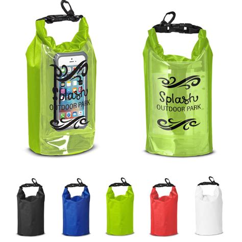 2l Water Resistant Dry Bag With Mobile Pocket Corporate Specialties