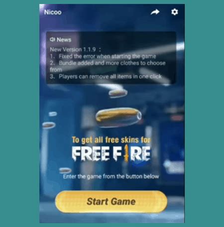 Download the app using your favorite browser and click install to. Nicoo Apk FF Unlock Bundle and Latest Free Fire Free Skins ...
