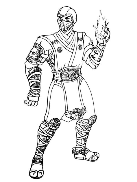 Printable coloring pages for kids. Mortal Kombat Sub Zero Coloring Pages | Captain america ...