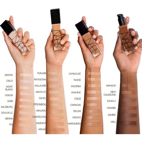 Nars Natural Radiant Longwear Foundation In 2020 Foundation Swatches