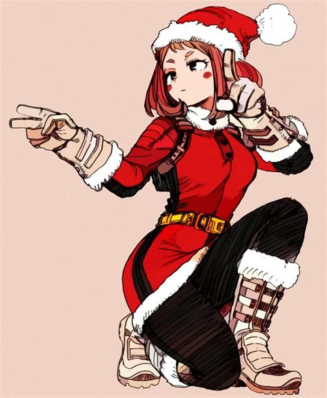 Uraraka Christmas Boku No Hero Academia Wallpaper 42918845 Fanpop