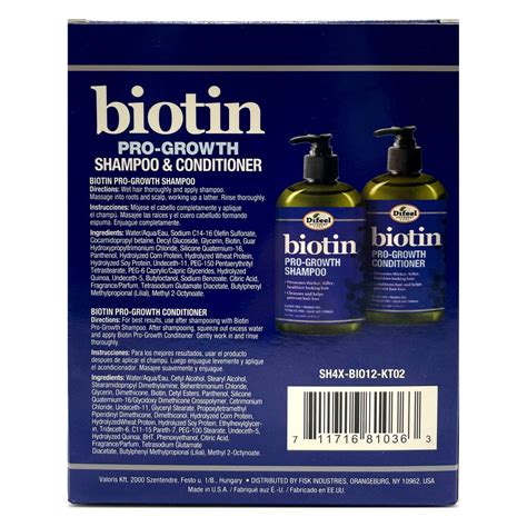 Difeel Biotin Pro Growth Shampoo And Conditioner 2 Pc T Set Shamp