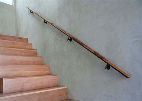 Modern Simple Sleek Wall Mounted Wooden Handrails Wood Handrail