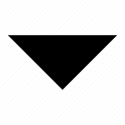 Arrow Down Triangle Ui Icon