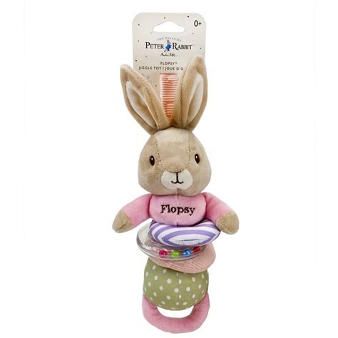 Beatrix Potter Peter Rabbit And Flopsy Jiggler Assorted Soft Plush Toys