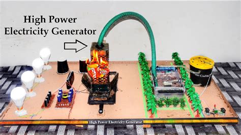How To Generate Electricity By Waste Materials High Power Electricity