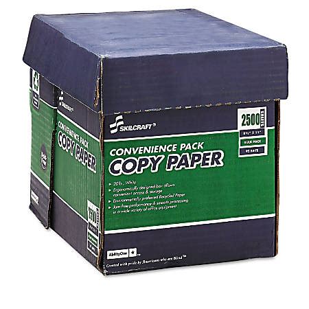 Copy paper a4 0.09mm 2500 sheets 500 5 wc901pet white high white paper japan f/s. SKILCRAFT 30percent Recycled Xerographic Copy Paper Letter ...