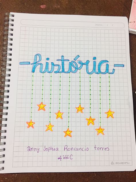 Titulos Para Caderno De Historia