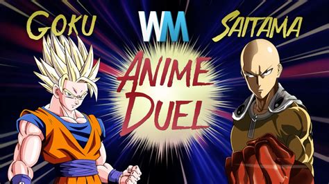 Anime Duel Goku Vs Saitama