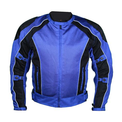 Blue Summer Joy Motorcycle Mesh Jacket Six Gear