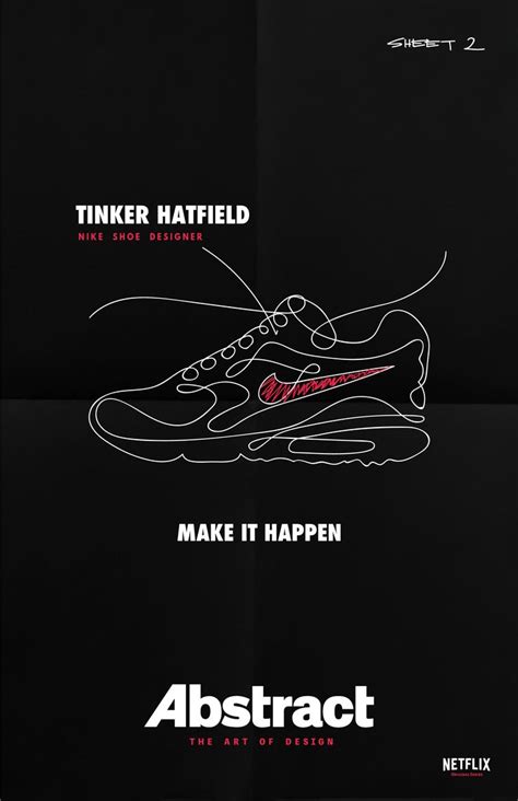 Abstract The Art Of Design Minimalist Poster Tinker Hatfield Nike