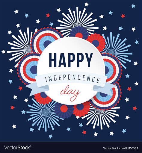 Happy Independence Day Th July National Holiday Vector Image