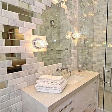 Bathroom Mirror Inset In Tiles Mirror Ideas