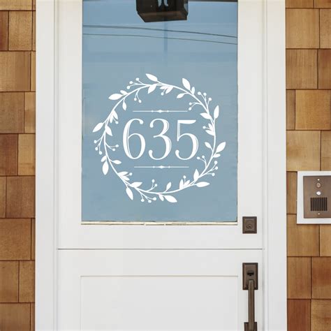 Front Door Decal Address For Door Vinyl Decal Personalized Etsy