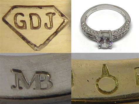 Jewelry Makers Marks What That Ring Stamp Means