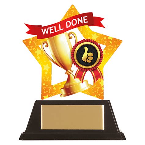 Mini Star Well Done Trophy Discount Trophies