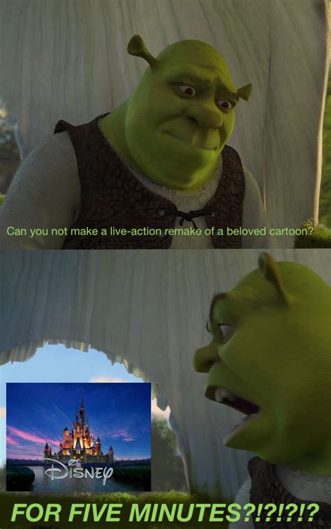 Shrek Is Angry At Disney Making Remakes By Leahk90 On Deviantart