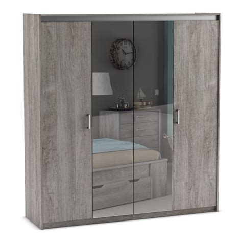 C'est un meuble à chaussures pas cher qui entre dans tous les budgets. Armoire 4 portes Bois RITA pas cher - Armoire AchatDesign ...
