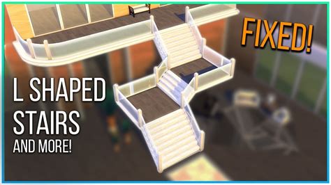 Sims 4 Tutorial L Shaped Spiral Stairs And More Fixed Kate