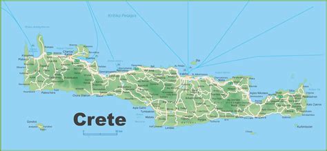Map Of Crete In English Hot Sex Picture
