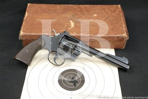 Colt Officers Model Special 6″ Heavy 38 Spl Target Revolver Mfd 1951