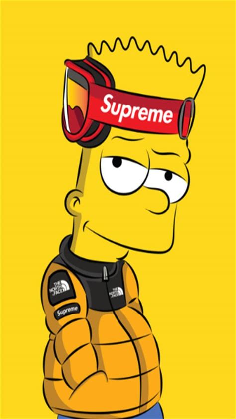 Simpson Wallpaper Cool Supreme Free Download Supreme Bart Simpson