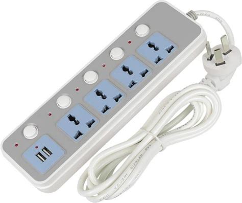 Home Smart Power Strip Extension Socket 10a 2500w Fast Charging 5