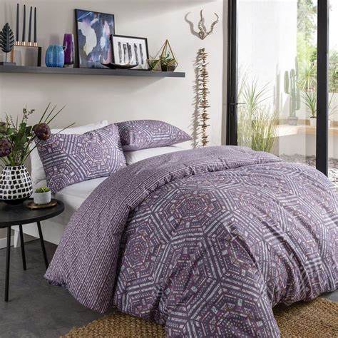 Check spelling or type a new query. Aztec Purple Printed Duvet Quilt Cover Bedding Set - Linen ...