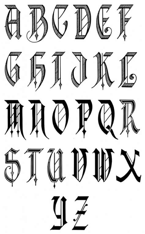 Fuente Para Un Tatuaje Lettering Alphabet Calligraphy Fonts Alphabet