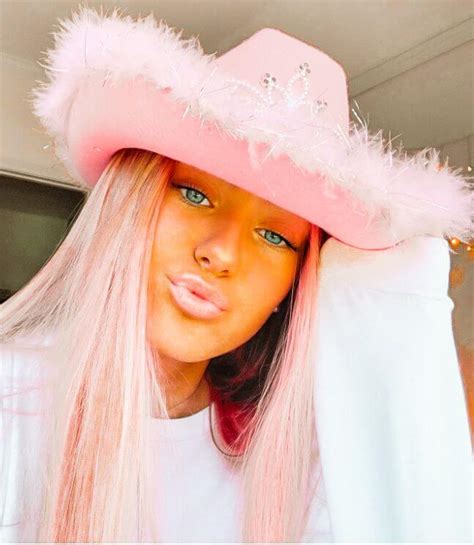 Hot Pink Cowgirl Hat With Fluffy Feathers For Halloween Party Ladylife