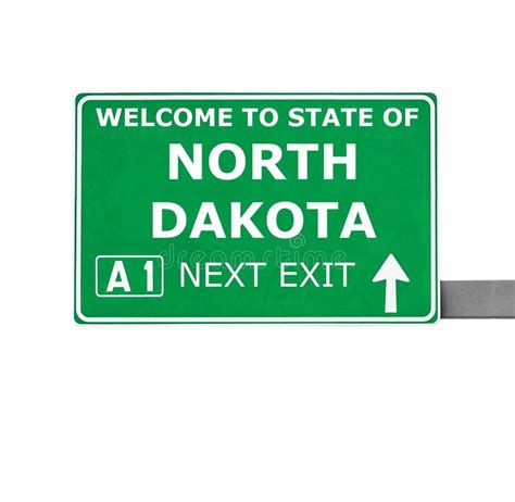 Welcome To North Dakota Stock Image Image Of Traveling 24936293