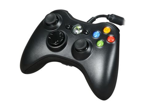 Xbox 360 Wired Controller Blackglossy Black