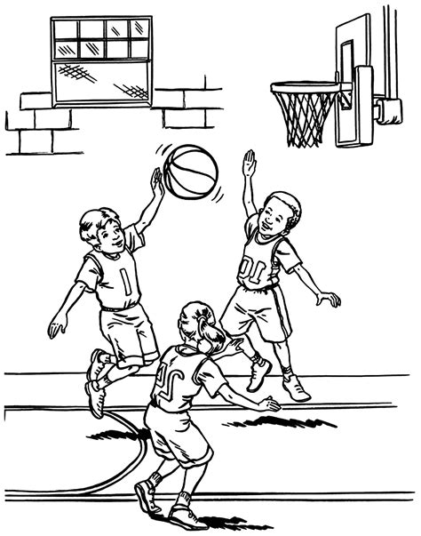 Printable Basketball Coloring Pages For Kids Basketball Kids Coloring
