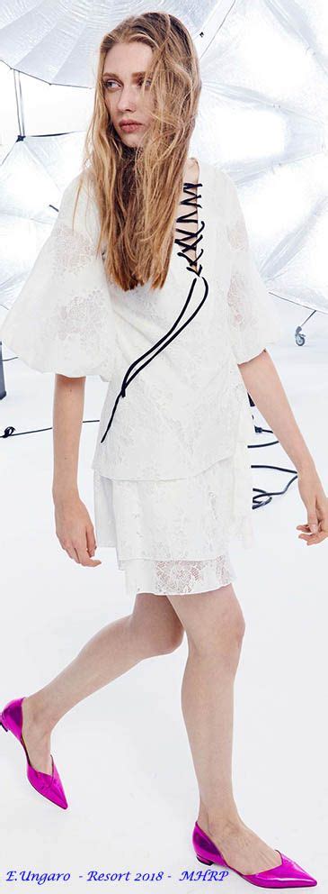 Emanuel Ungaro Resort 2018 Mhrp Fashion Blouse Designs Mini Dress