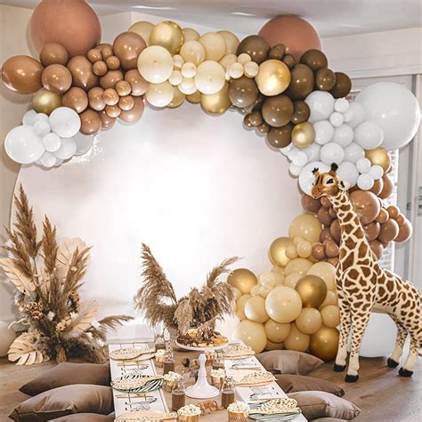Buy Sweet Baby Co Brown Balloon Garland Kit With Neutral Color Matte