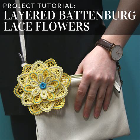 Add Layered Battenburg Lace Flowers To Your Home Decor With This