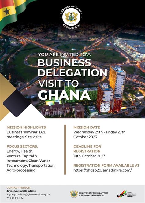 Business Delegation Visit To Ghana Ghana Embassy Sweden Denmark