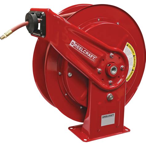 Reelcraft Spring Retractable Air Hose Reel — With 38in X 100ft Hose