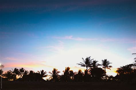 Tropical Sunset Sky By Stocksy Contributor Alexander Grabchilev Stocksy