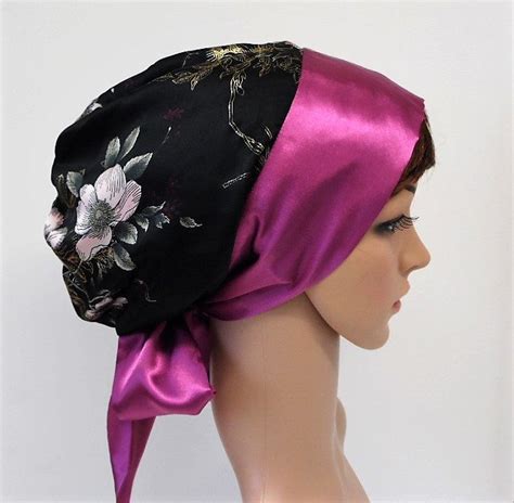 Satin Headscarf Silky Tichel Elegant Head Snood Lightweight Satin