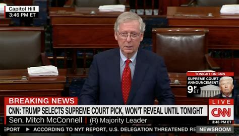 With a handful of unreliable republicans in the senate, trump's candidate — whoever it might be — is not guaranteed enough. McConnell Rips Dems For 'Hyperbole and Hysteria' on SCOTUS ...