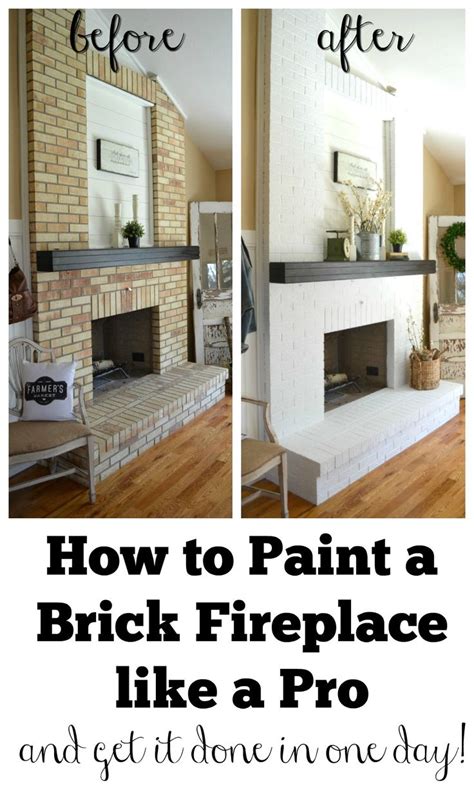 Remember that how the actual paint color will look in your room will depend entirely on the type of light as well as the surrounding colors. How to Paint a Brick Fireplace | Fireplaces! | Brick ...