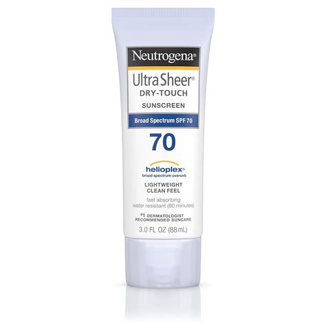 Neutrogena Ultra Sheer Dry Touch Water Resistant And Non