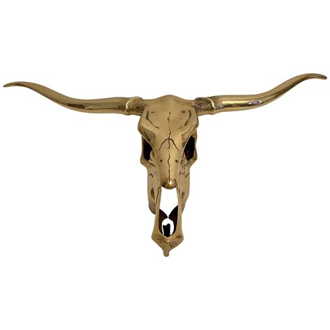 Brass Longhorn Skull At Stdibs Longhorn Skull For Sale